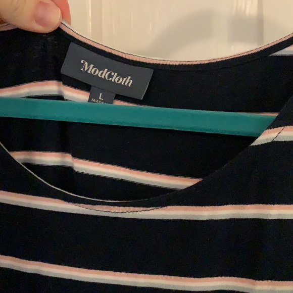 Striped Modcloth maxi dress sz L - Picture 3 of 6